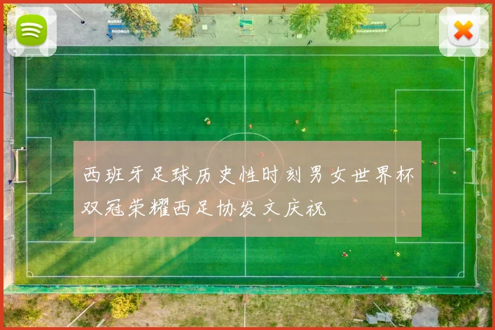 西班牙足球历史性时刻男女世界杯双冠荣耀西足协发文庆祝