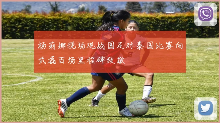 杨莉娜现场观战国足对泰国比赛向武磊百场里程碑致敬
